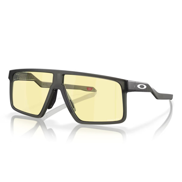 OAKLEY Helux Matte Gray Smoke Frame/Prizm Gaming Lenses Rectangular Sunglasses (OO9285-261)