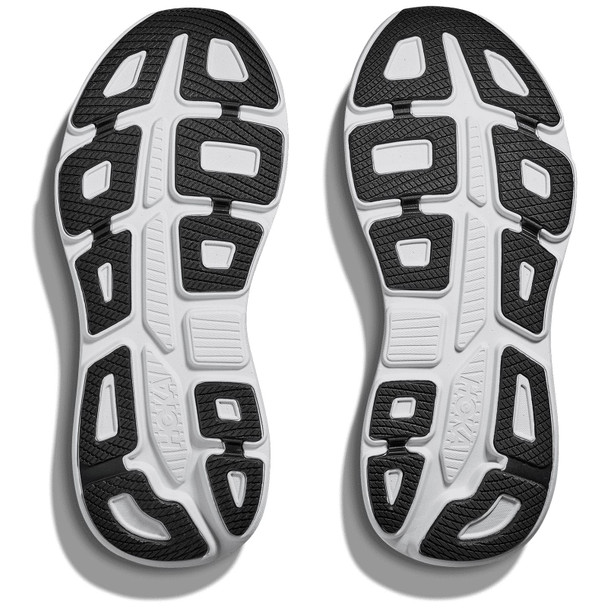 HOKA Men's Bondi 9 Black/Vermillion Running Shoes