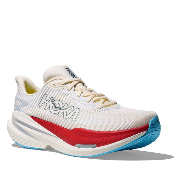 HOKA Men's Mach X 3 White/Alabaster Running Shoes