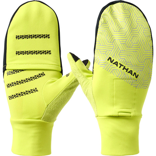 NATHAN SPORTS HyperNight 2 Reflective Convertible Mitt - Free Shipping