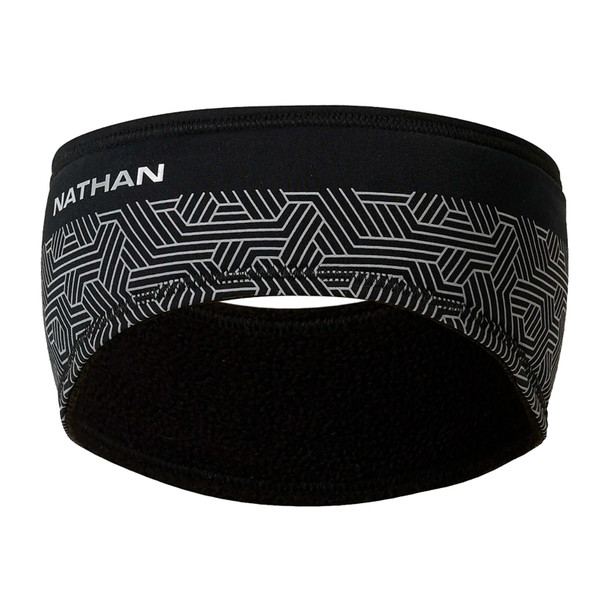 NATHAN SPORTS HyperNight Reflective Black/Hex Print Headband 2 (NS20150-00320-OSFM)