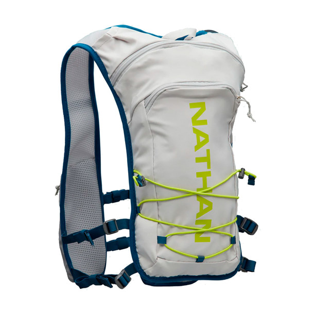 NATHAN SPORTS QuickStart 2.0 6L Vapor Gray/Finish Lime Hydration Pack (NS30250-60054-EXP)