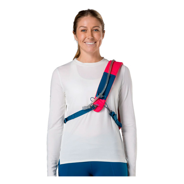 NATHAN SPORTS Limitless 6L Raspberry/Sailor Blue Run Sling (NS30450-20218-OSFM)