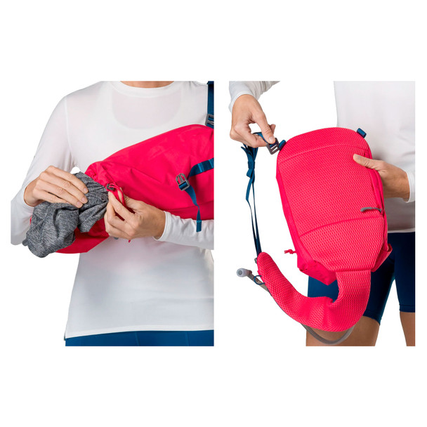 NATHAN SPORTS Limitless 6L Raspberry/Sailor Blue Run Sling (NS30450-20218-OSFM)