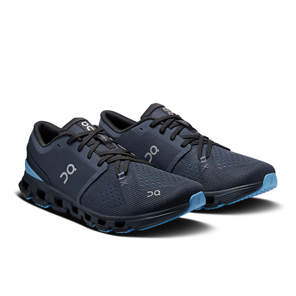 ON FOOTWEAR Men's Cloud X 4 Navy/Gourami Running Shoes
