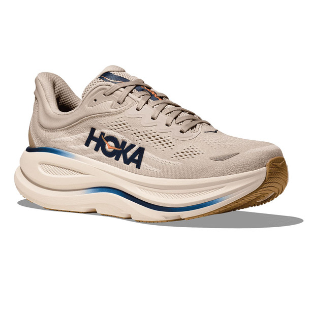 HOKA Men's Bondi 9 Stucco/Grout Running Shoes