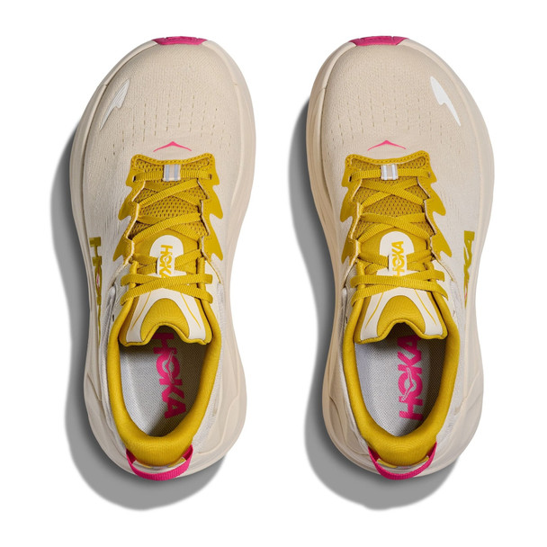 HOKA Women's Gaviota 6 Birch/Yellow Gold Running Shoes