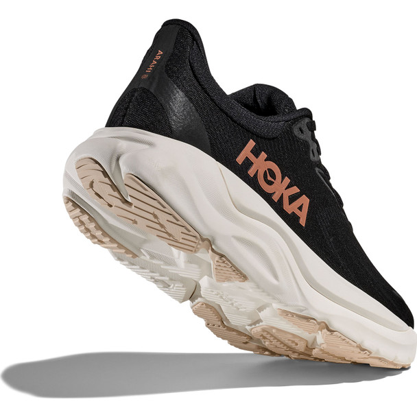 HOKA Women's Arahi 8 Black/Rose Gold Shoes