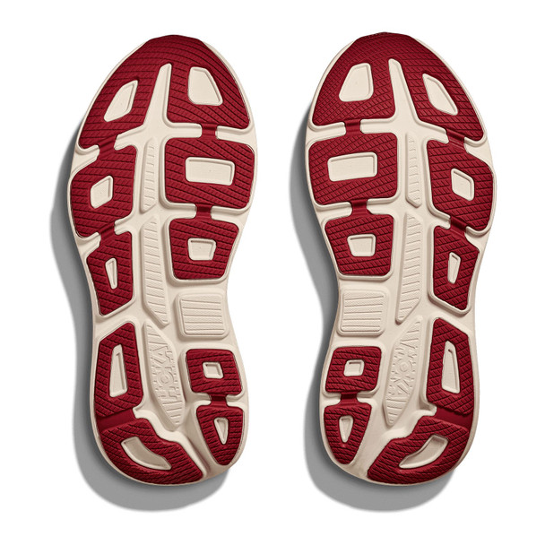 HOKA Men's Bondi 9 Thunder Cloud/Vermillion Running Shoes