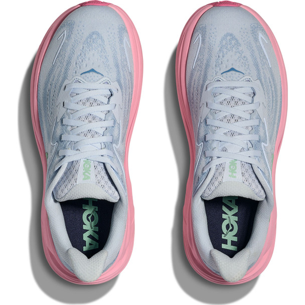 HOKA Women's Clifton 10 Wide Overcast/Petal Shoes