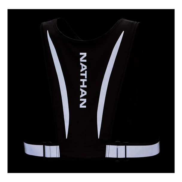 NATHAN SPORTS HyperNight Stash Black Reflective Vest NS60300-00001-OSFM