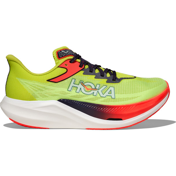 HOKA Unisex Rocket X 3 Neon Yuzu/Squid Ink Shoes
