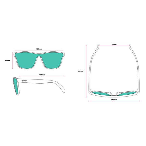 GOODR Reformed Mad Scientist VRG Sunglasses G00605-VRG-01