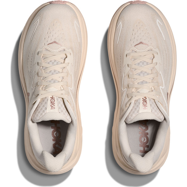 HOKA Women's Clifton 10 Alabaster/Rose Gold Shoes