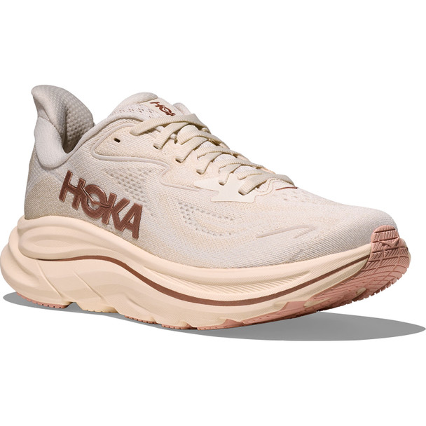 HOKA Women's Clifton 10 Alabaster/Rose Gold Shoes