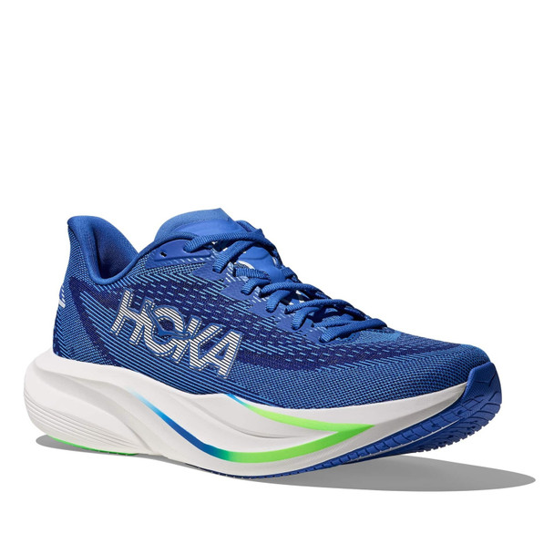 HOKA Men's Mach 7 Cobalt Blue/Neon Green Running Shoes