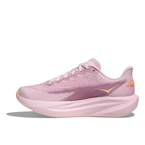 HOKA Women's Mach 7 Wide Lilac Cream/Tangerine Glow Running Shoes
