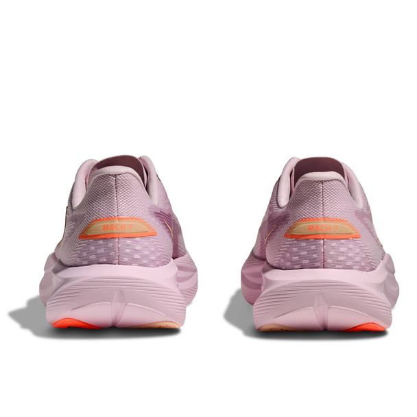 HOKA Women's Mach 7 Wide Lilac Cream/Tangerine Glow Running Shoes