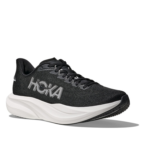 HOKA Men's Mach 7 Black/White Running Shoes