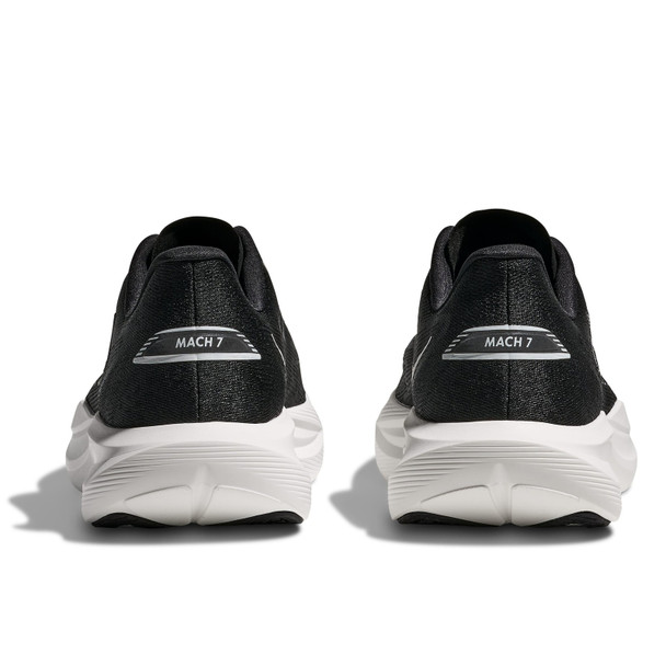 HOKA Men's Mach 7 Black/White Running Shoes