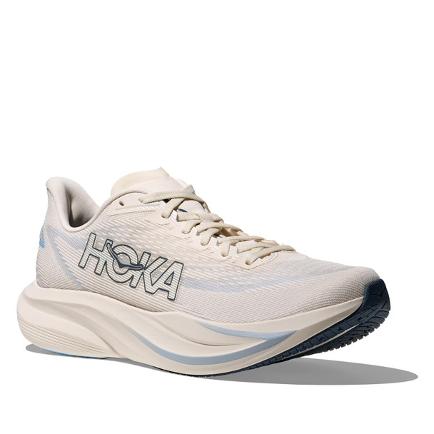 HOKA Men's Mach 7 Wide Alabaster/Soaring Blue Running Shoes