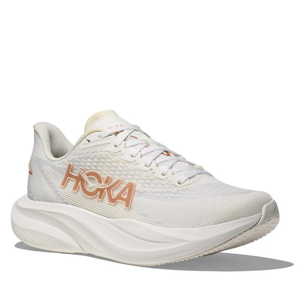 HOKA Women's Mach 7 Wide Frost/Rose Gold Running Shoes