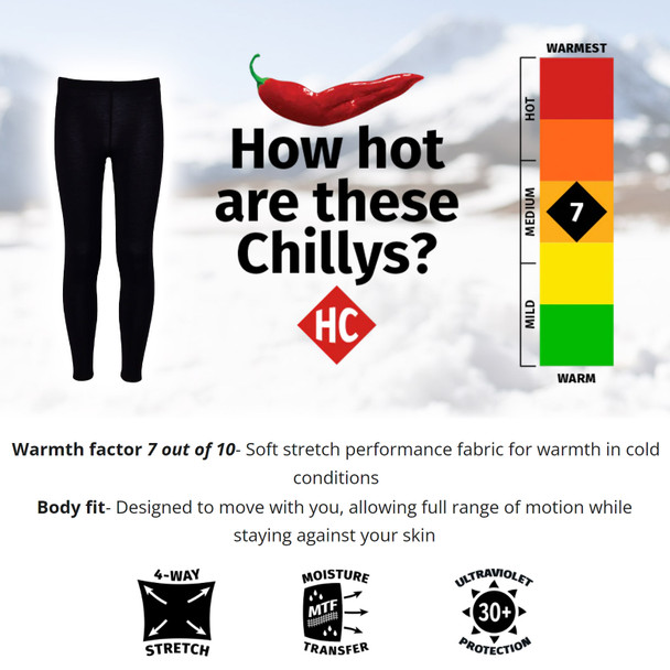 HOT CHILLYS Youth MTF Originals II Black Ankle Tights