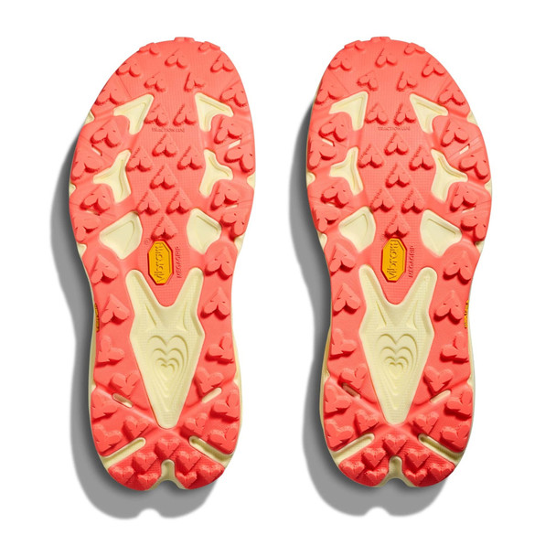 HOKA Women's Speedgoat 7 Wide Vintage Yellow/Neon Flame Running Shoes