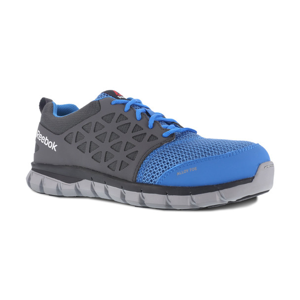 REEBOK Women's Sublite Cushion Work Blue/Gray Athletic Work Shoes