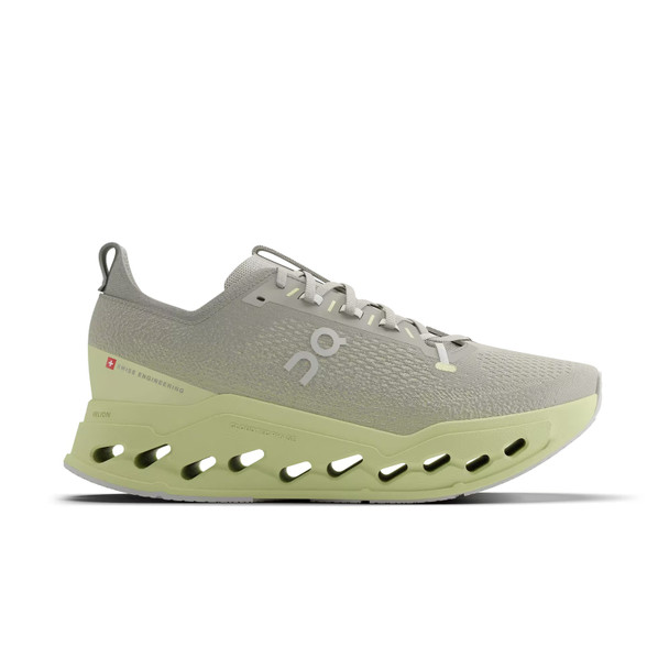 ON FOOTWEAR Men's Cloudsurfer Max Pelican/Limelight Running Shoes
