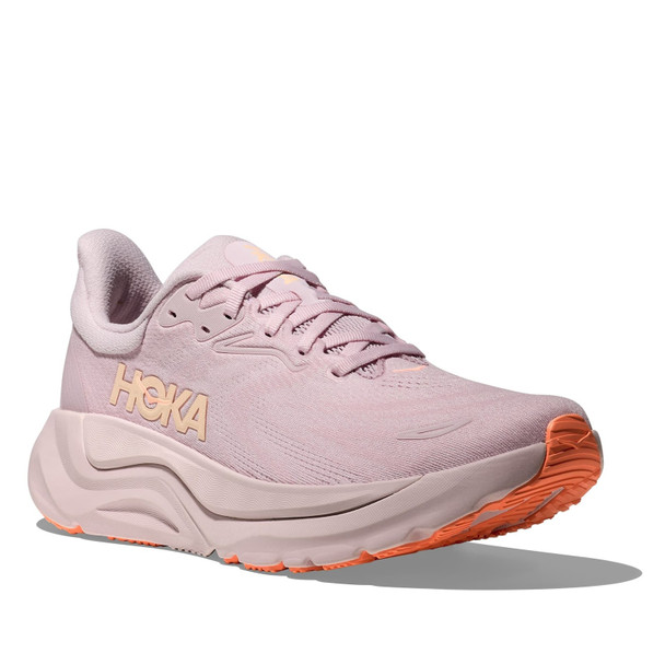 HOKA Women's Arahi 8 Lilac Cream/Neon Cantaloupe Running Shoes