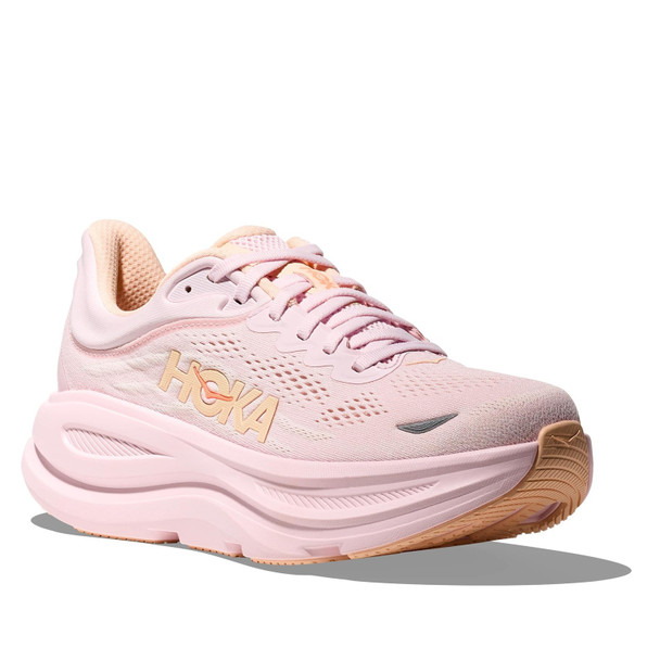 HOKA Women's Bondi 9 Lilac Cream/Tangerine Glow Running Shoes