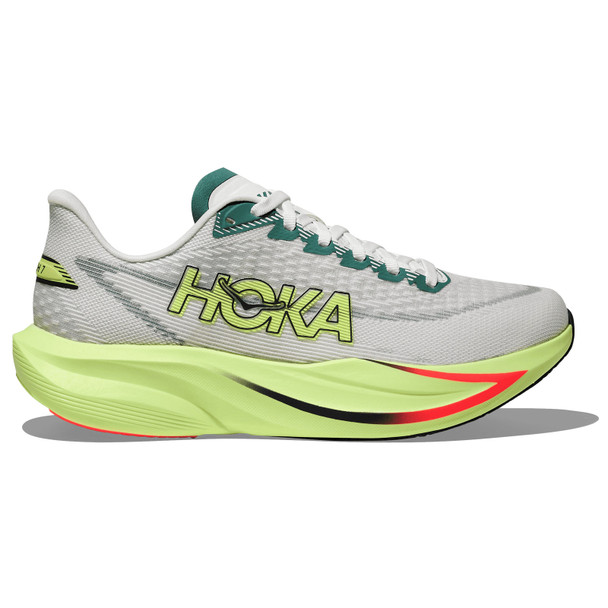 HOKA Women's Mach 7 Frost/Neon Yuzu Running Shoes