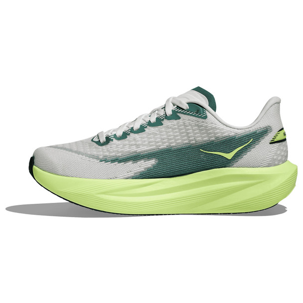 HOKA Women's Mach 7 Frost/Neon Yuzu Running Shoes