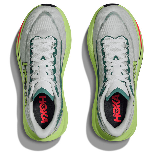 HOKA Women's Mach 7 Frost/Neon Yuzu Running Shoes