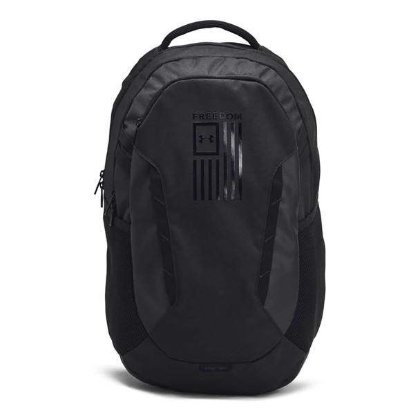 UNDER ARMOUR Hustle 6.0 Freedom Black Backpack (1387535-001-OSFM)