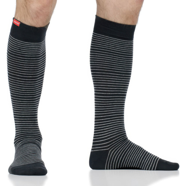 Pinstripe Charcoal/White