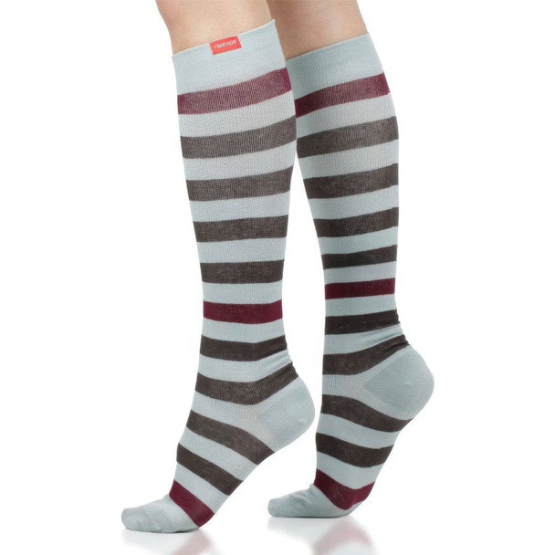 Thick Stripe Ice Blue/Brown