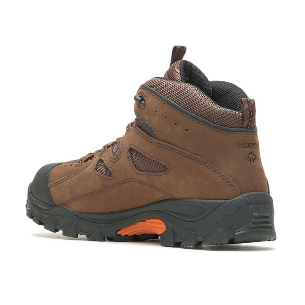 WOLVERINE Men's Hudson Steel Toe Dark Brown/Black Work Boot