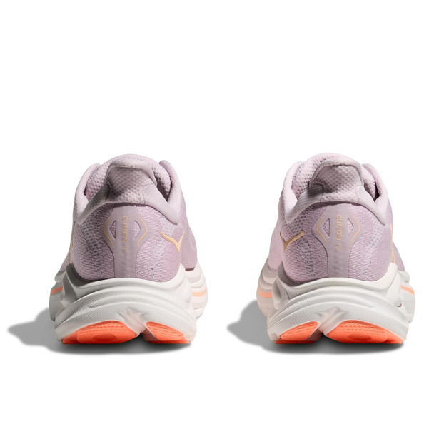 HOKA Women's Clifton 10 X-Wide Lilac Cream/Tangerine Glow Running Shoes