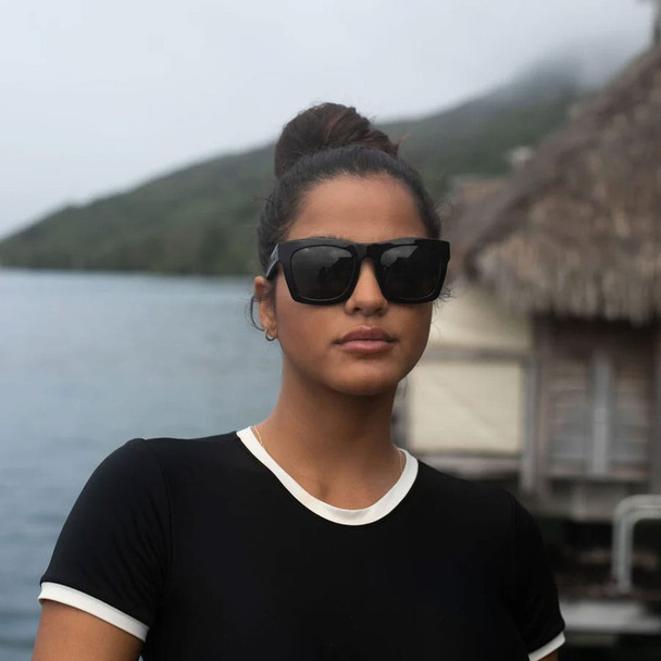 ELECTRIC Crasher 53 Gloss Black/Grey Polar Sunglasses (EE14001642)