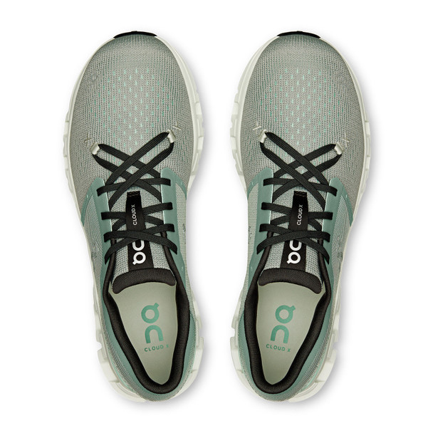 ON FOOTWEAR Womens Cloud X 4 Tin/Iceberg Shoe