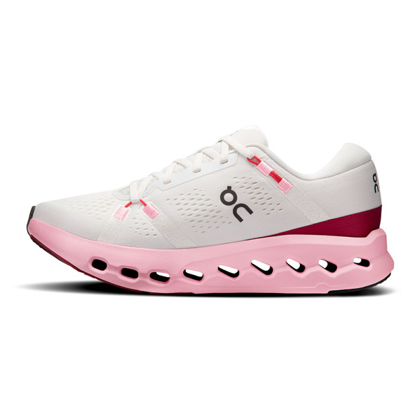 ON FOOTWEAR Womens Cloudsurfer 2 Ivory/Peony Running Shoe