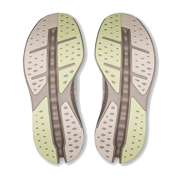 ON FOOTWEAR Womens Cloudsurfer Max Pelican/Limelight Running Shoe