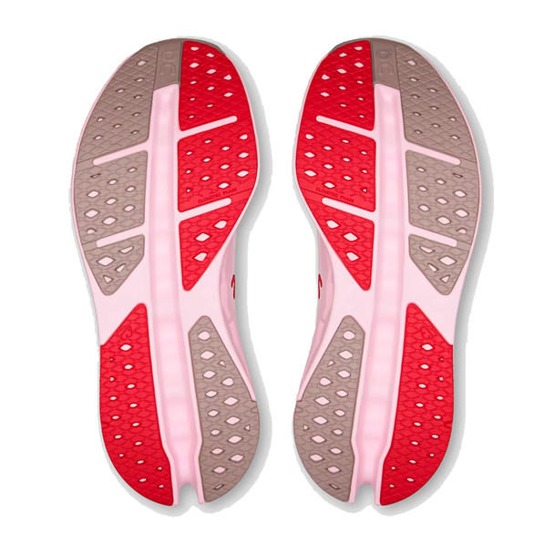 ON FOOTWEAR Womens Cloudsurfer Max Ivory/Peony Running Shoe