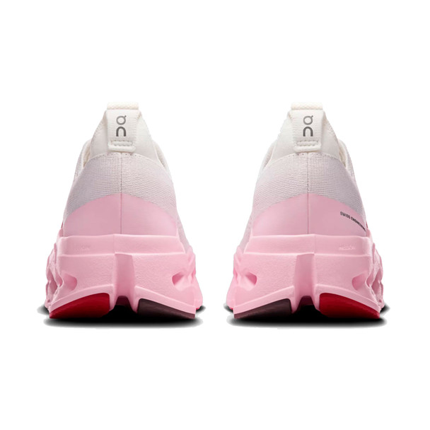 ON FOOTWEAR Womens Cloudsurfer Max Ivory/Peony Running Shoe