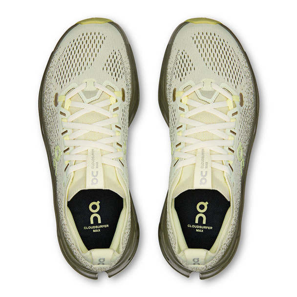 ON FOOTWEAR Womens Cloudsurfer Max Seedling/Olive Running Shoe