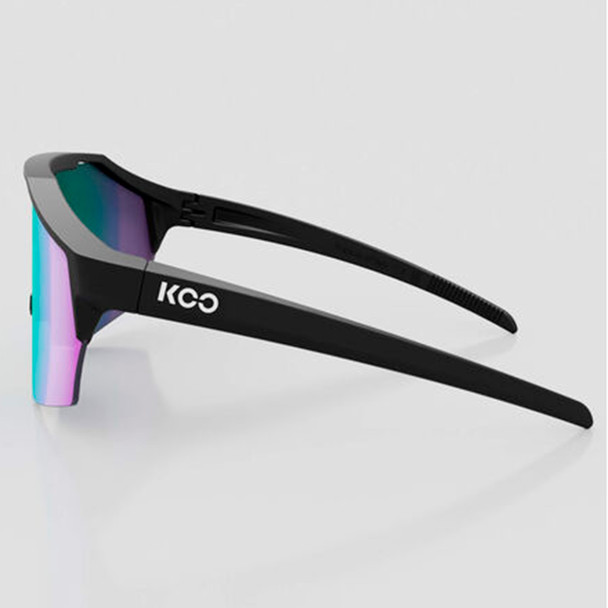 KOO Alibi Black Matte/Green Photochromic Mirror Sunglasses (OEY00009-848-UNI)