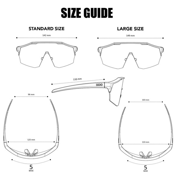 KOO Alibi Black Matte/Green Photochromic Mirror Sunglasses (OEY00009-848-UNI)