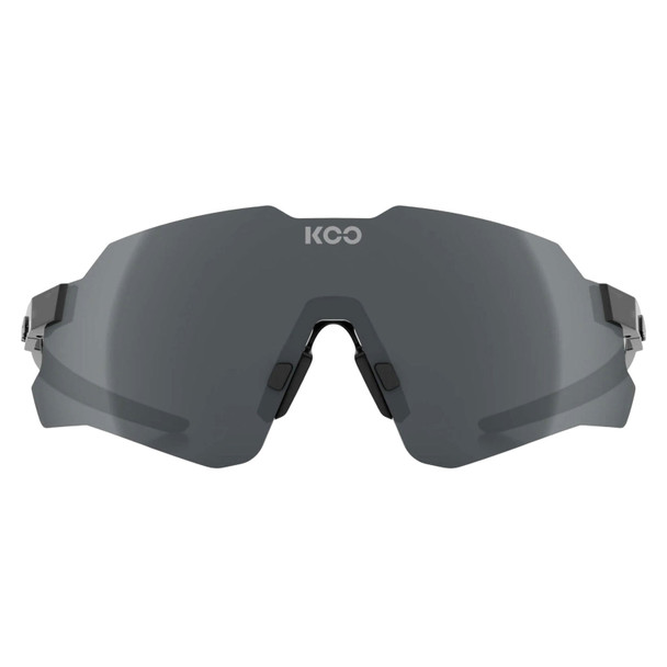 KOO Nebula Sunglasses with Black Glass Frame and Photochromic Graphite Mirror Lens (OEY00015-845)